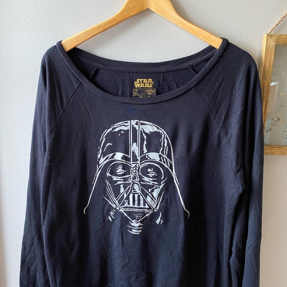 Star Wars Darth Vader Black Lightweight Pullover Sweatshirt